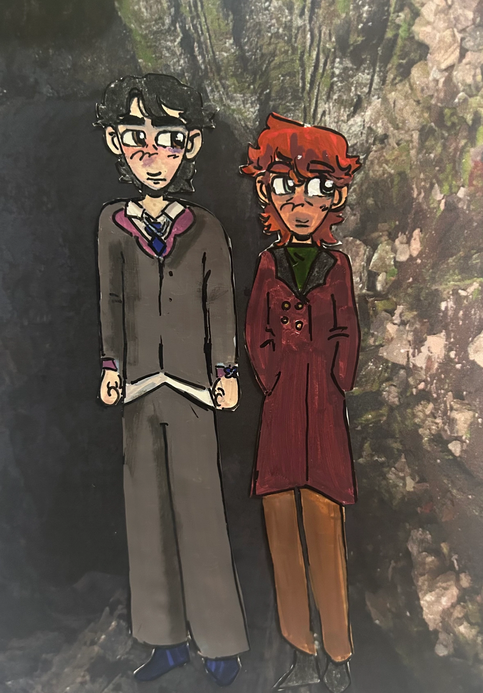 I drew my sister’s characters and she drew mine! - Unvale