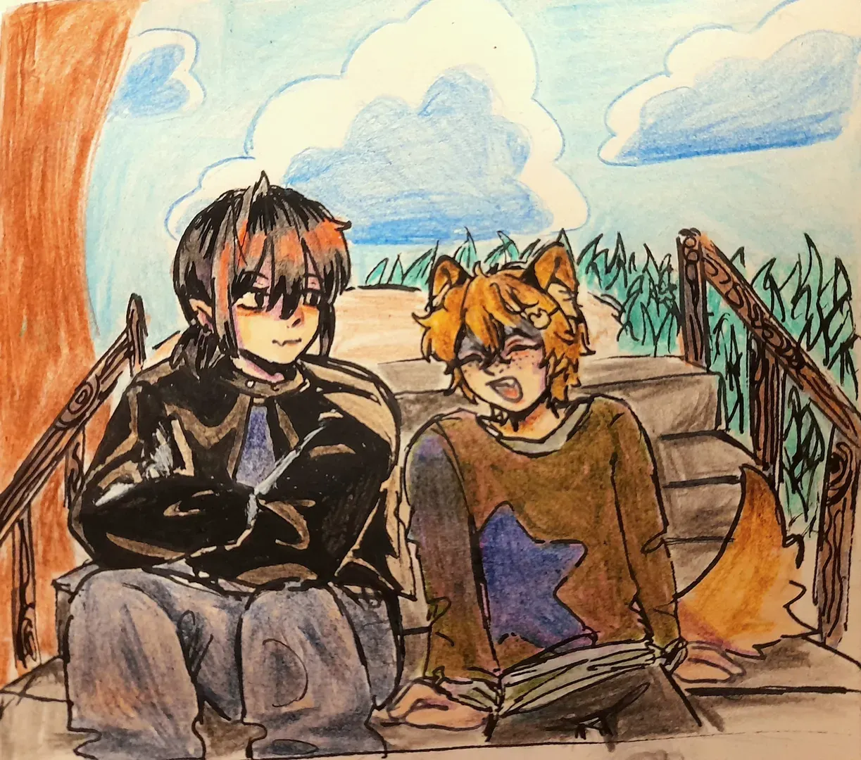 Werewolf and vampire au primary image